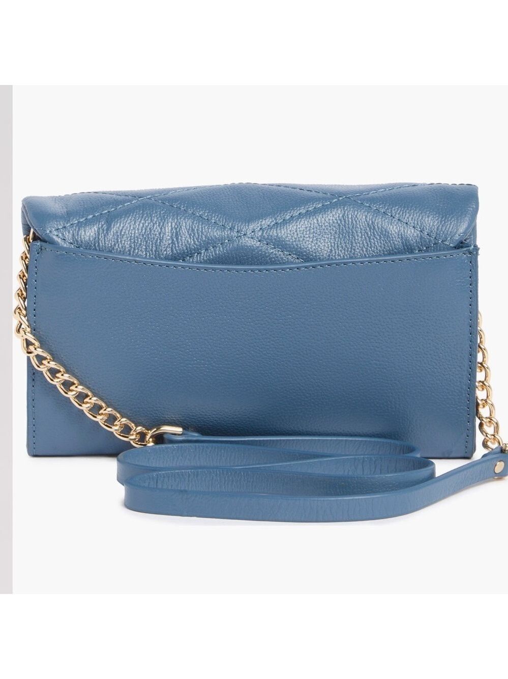 Rebecca Minkoff Edie Wallet on Chain Crossbody Blue Slate NWT - Picture 3 of 13